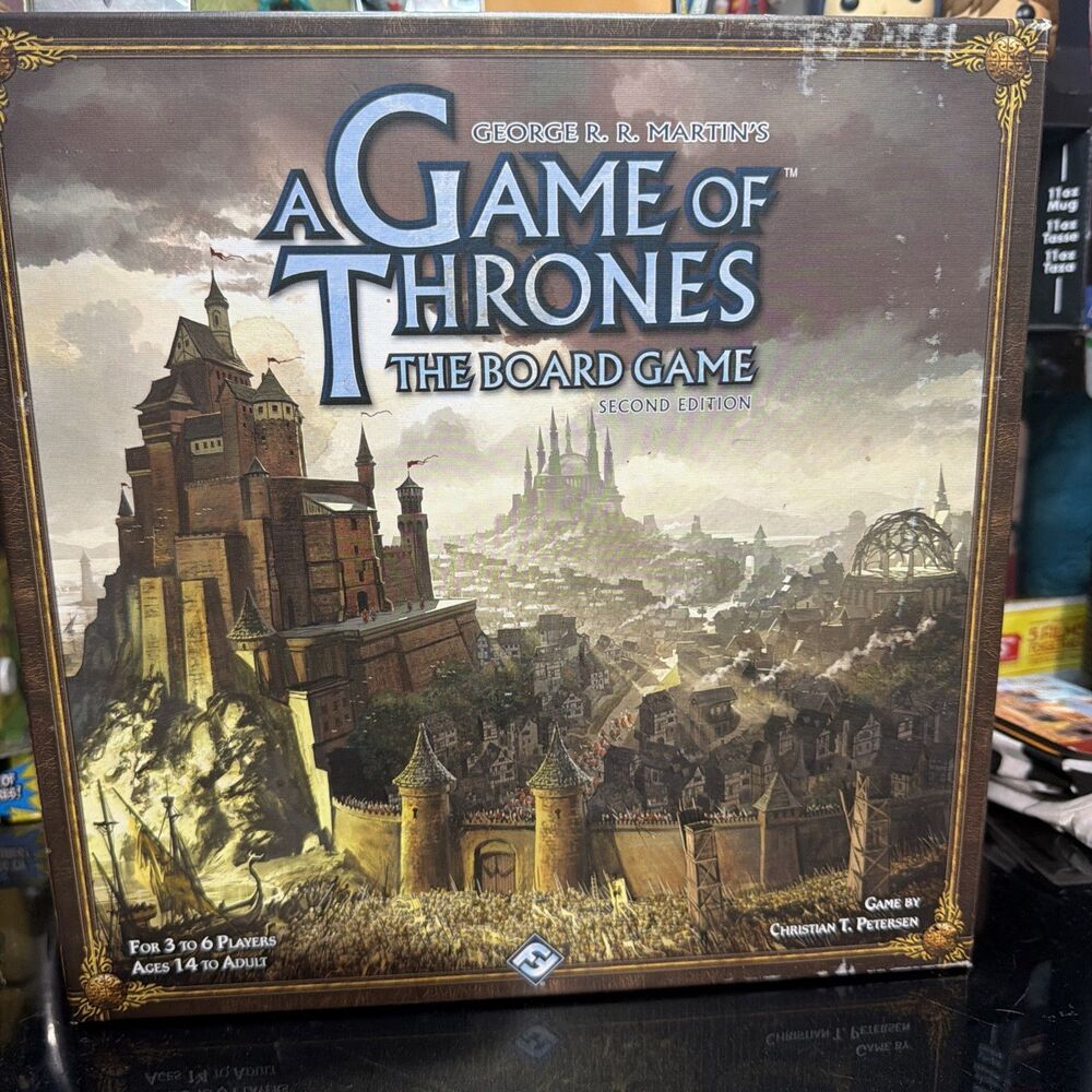 A Game of Thrones Board Game 2nd Edition Fantasy Flight Believed Complete C Pics